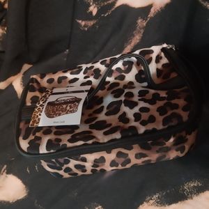 Cheetah Print Makeup, Train Case
